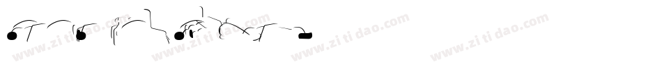 Sauna Dingbats Background字体转换